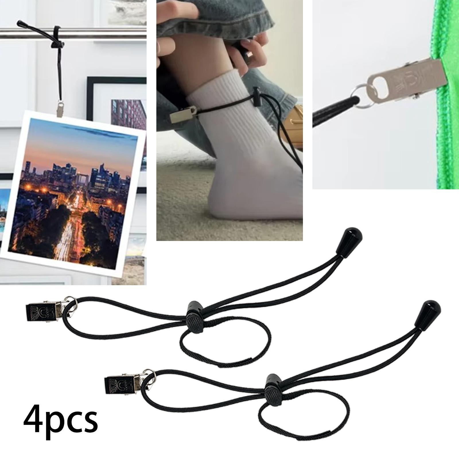 4Pcs Backdrop Clips Clamps Black Studio Accessory Supplies Practical Multi