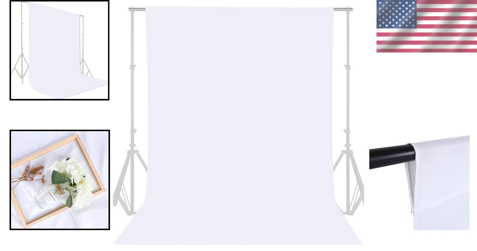 Seamless White Backdrop for Photography