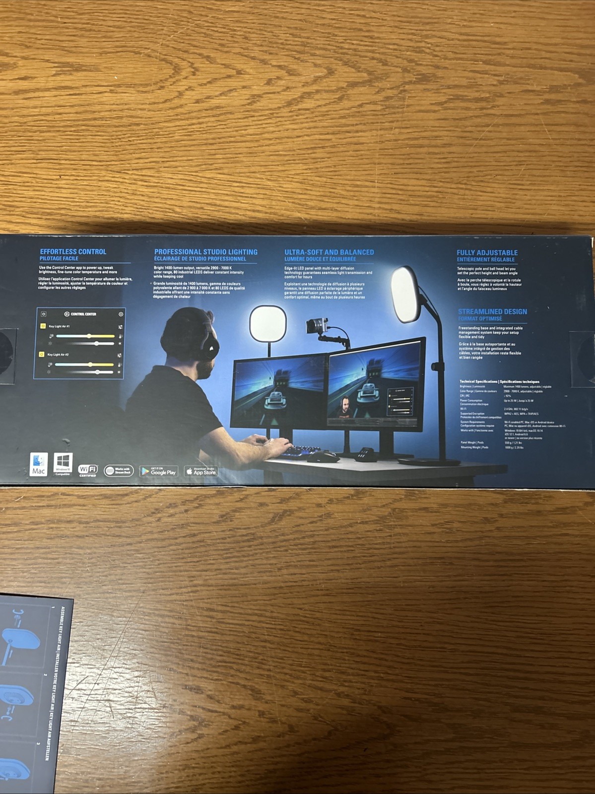 Elgato Key Light Air LED Panel 1400 Lumens Desk Lighting Wi-Fi Enabled In Box