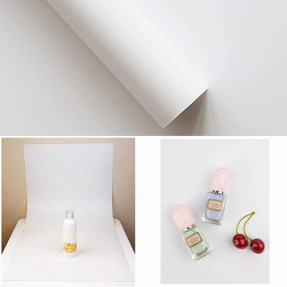 2PCS Black White PVC Background Set Matte Glossy Dual Side Vinyl Backdrop Photo