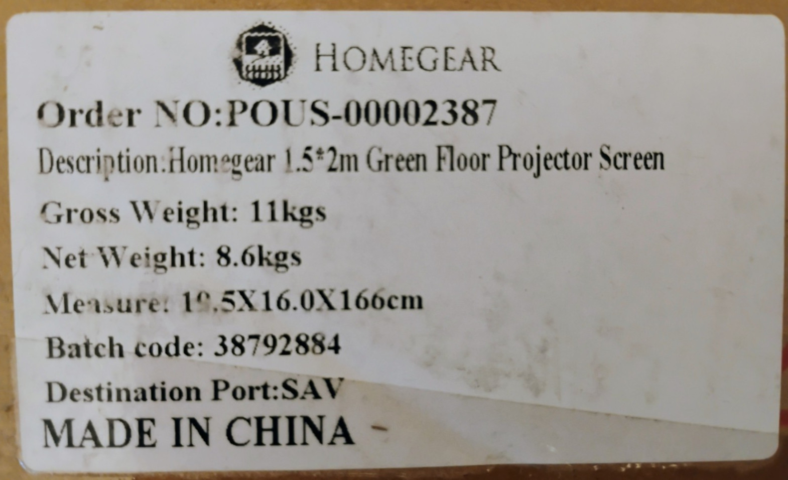 Homegear WSHG-0200 Green Screen Pull Up Style Backdrop – 5′ x 6′ – New!