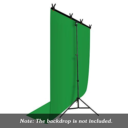 T-Shape Portable Background Backdrop Support Stand Kit 5ft Wide 8.5ft Tall