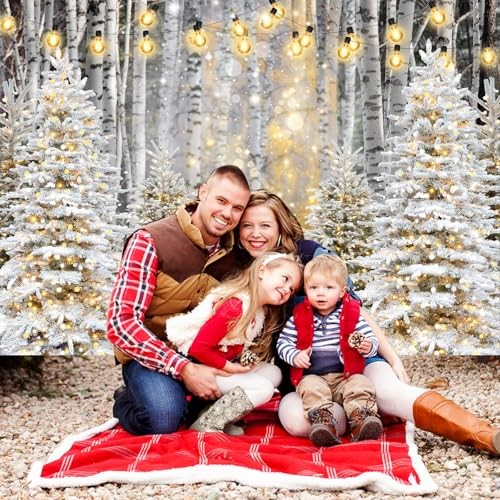 Snowflake Backdrop – Winter Forest – Snowflake – 7x5ft