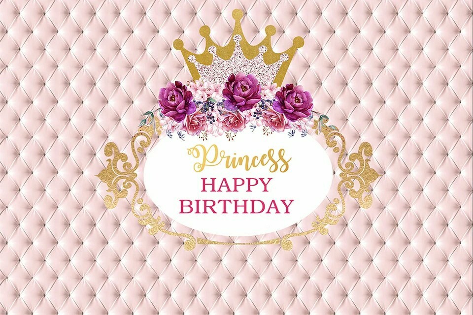 Princess Photo Background Vinyl Birthday Party Backdrop