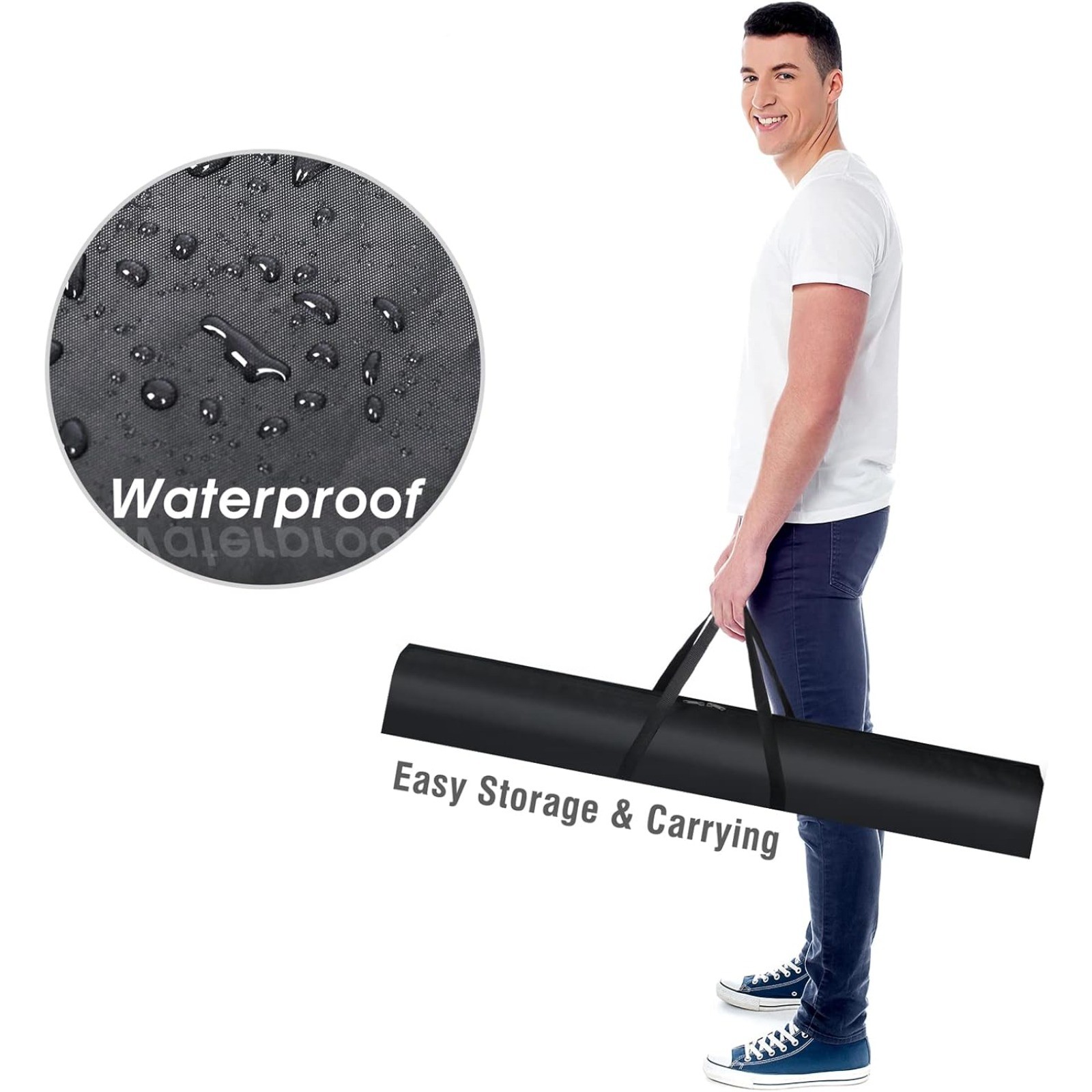 Telescopic Backdrop Stand Background Banner Kit 10×8 ft for Party & Photo Studio