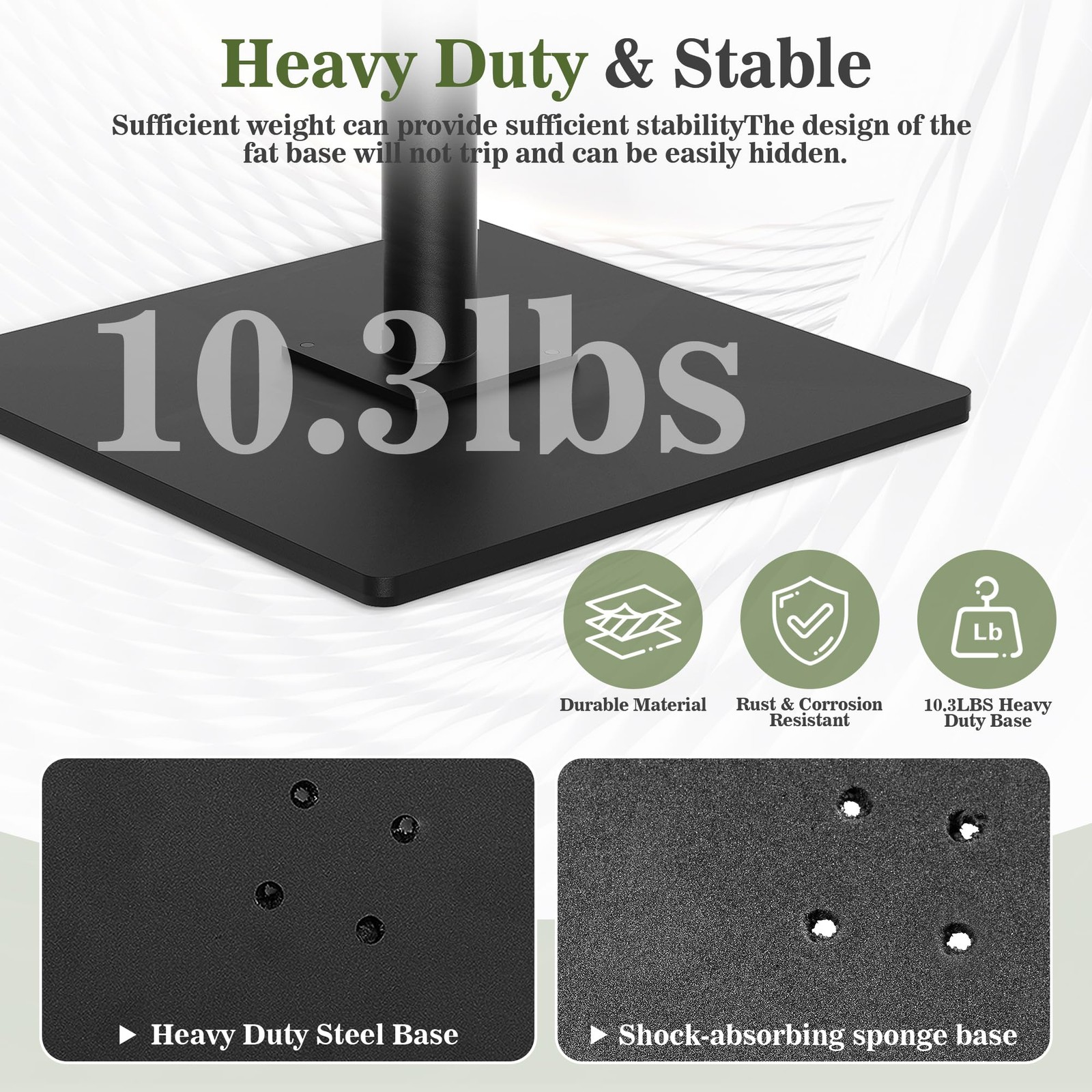Square Backdrop Stand 6.5×10 ft, Adjustable Photo Backdrop Stand Kit, Heavy D…
