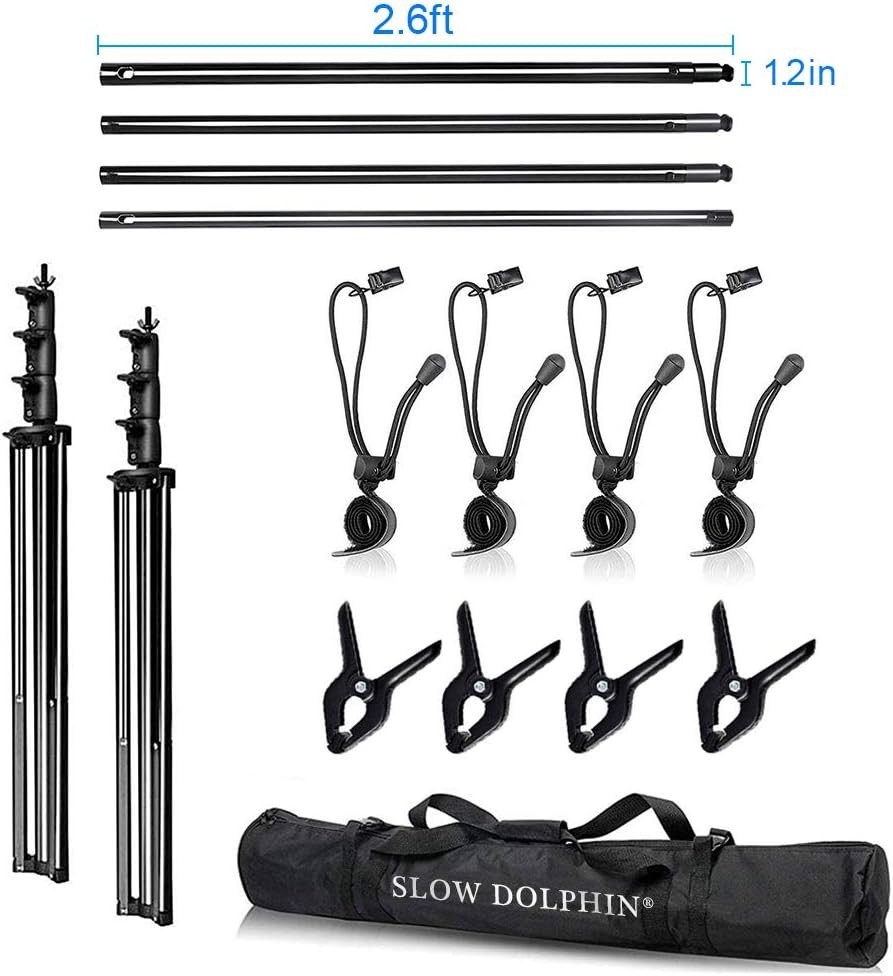 10 x 10Ft Photo Video Studio Heavy Duty Adjustable Muslin Backdrop Stand