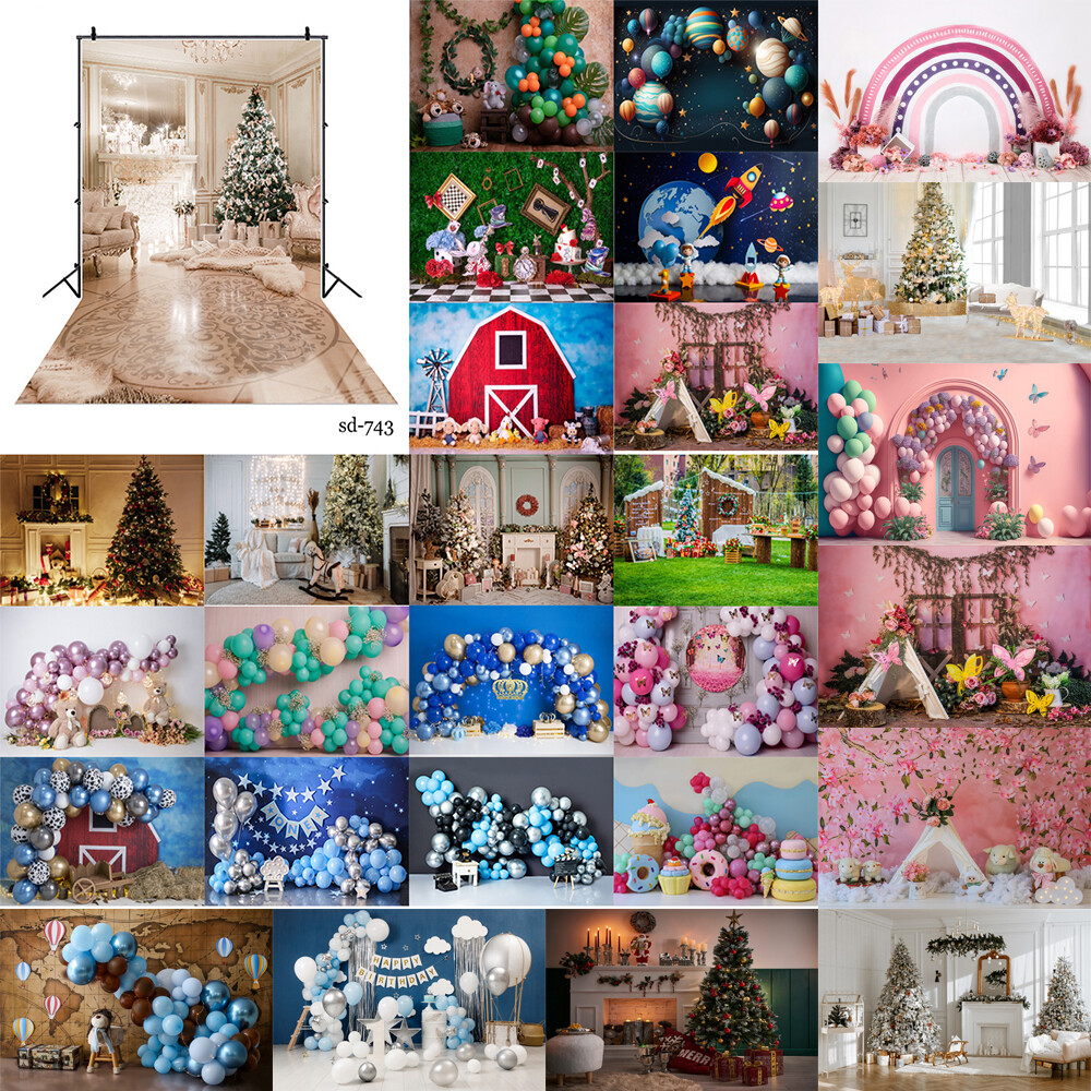 Large Balloon Photography Background Festival Party Stage Photographic Backdrop