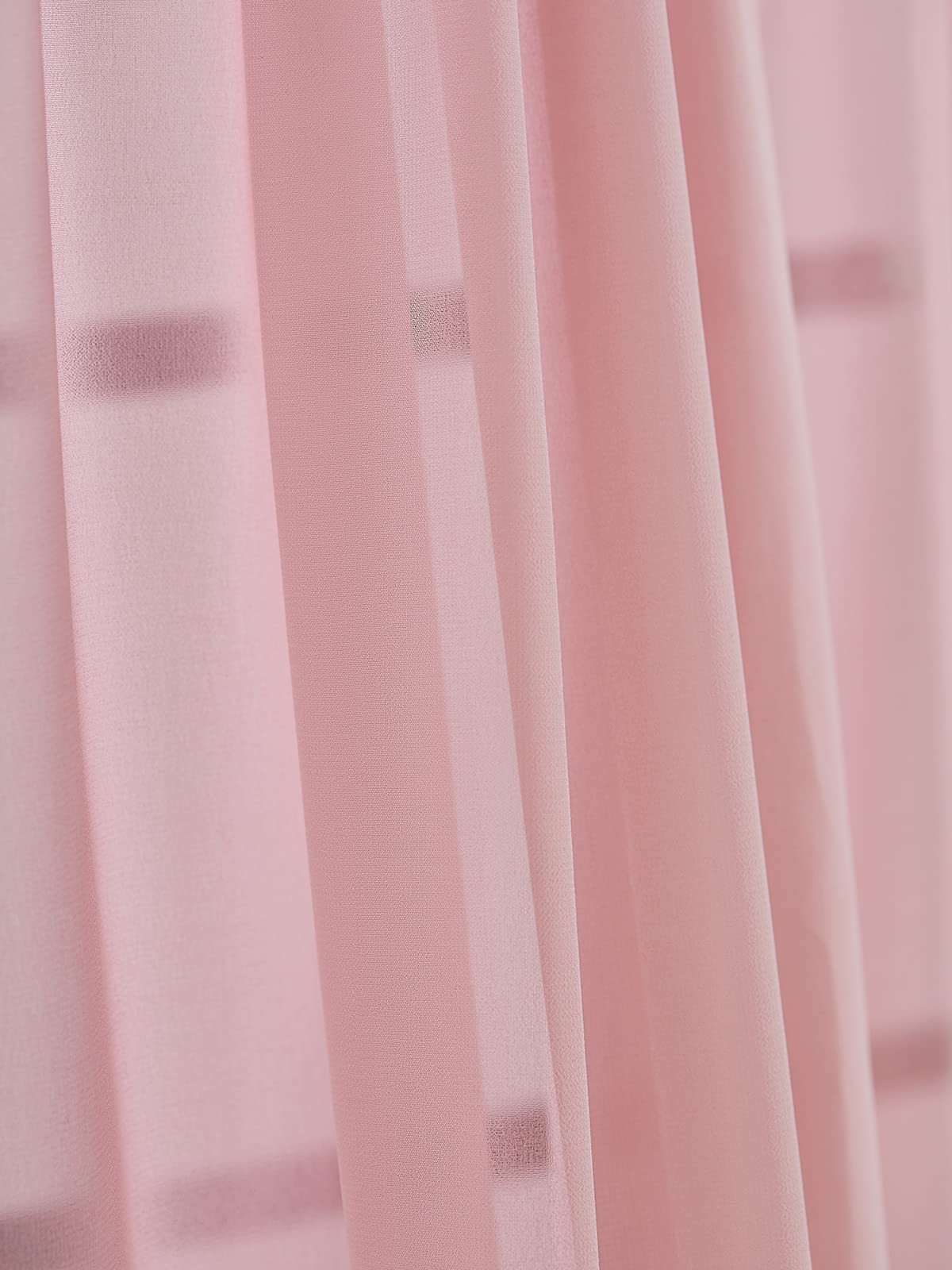 10×10 ft Backdrop Curtain Dusty Rose Chiffon Background Drapes Party Decor