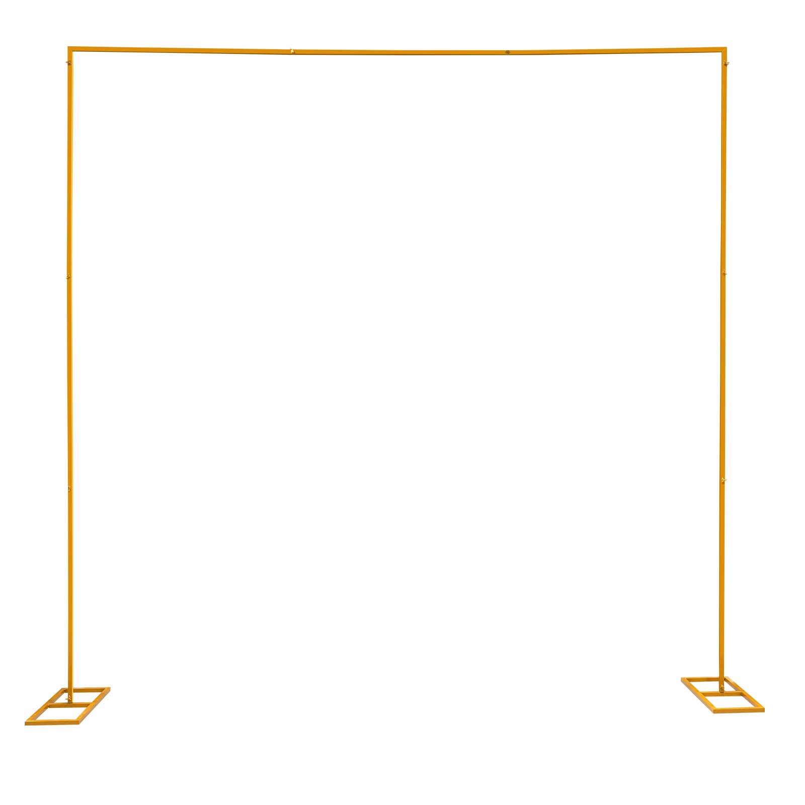 Wedding Arch Backdrop Stand Metal Square Flower Frame 9.8FT Garden Party Decor