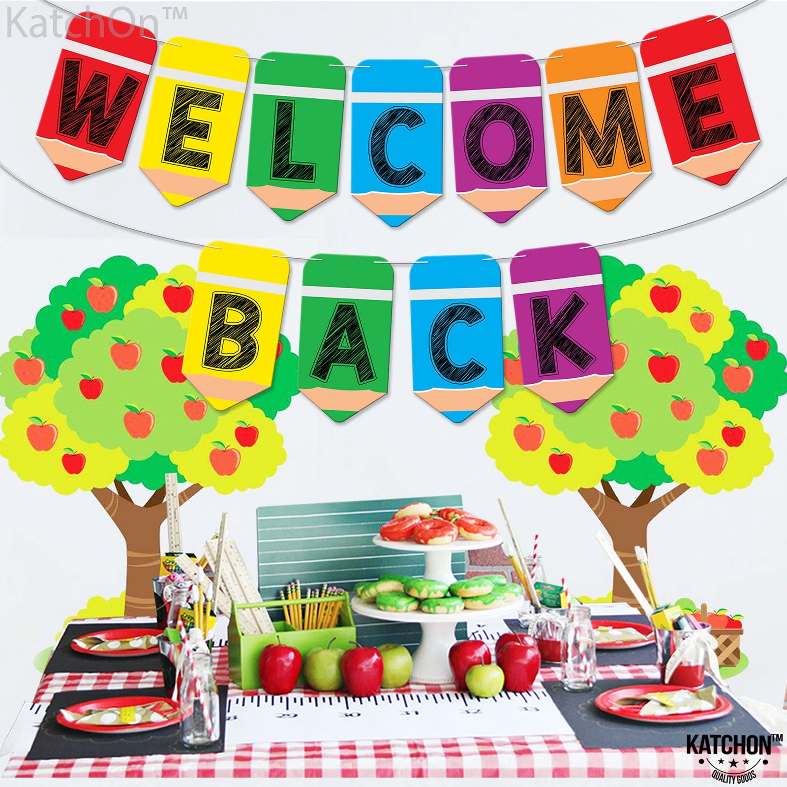 Welcome Back Banner – 10 Feet Pre-strung, Welcome Back to School Banner for F…