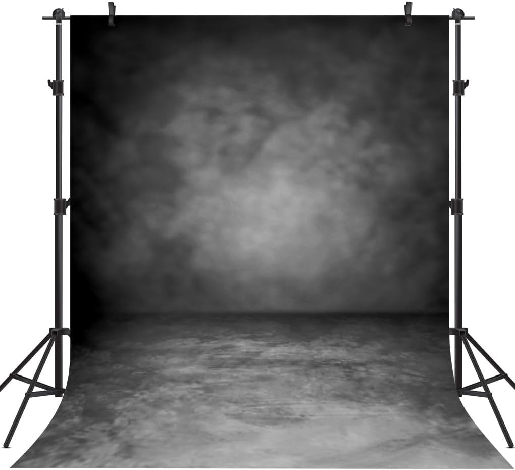 5X7Ft Black Abstract Retro Photography Backdrop for Stunning Portraits