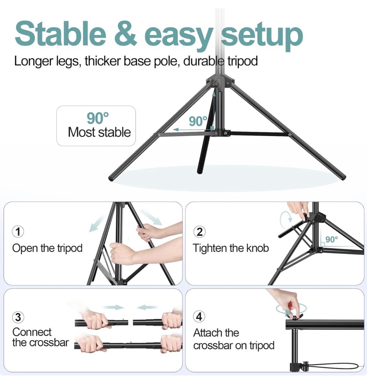 EMART 8.5 x 10 ft Adjustable Photography Backdrop Stand
