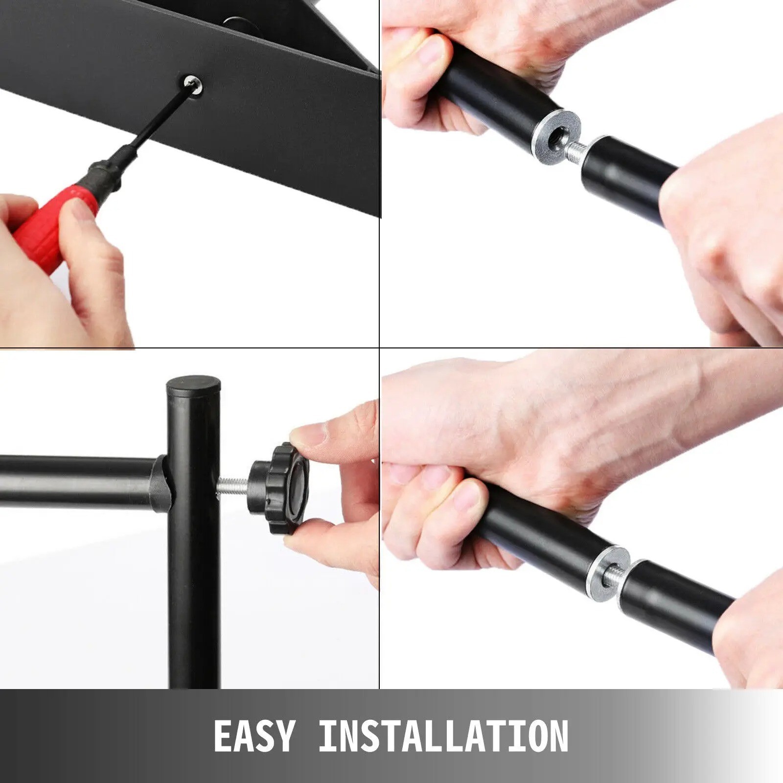 3×2.4M Backdrop Background Stand Adjustable Telescopic Backdrop Banner Stand