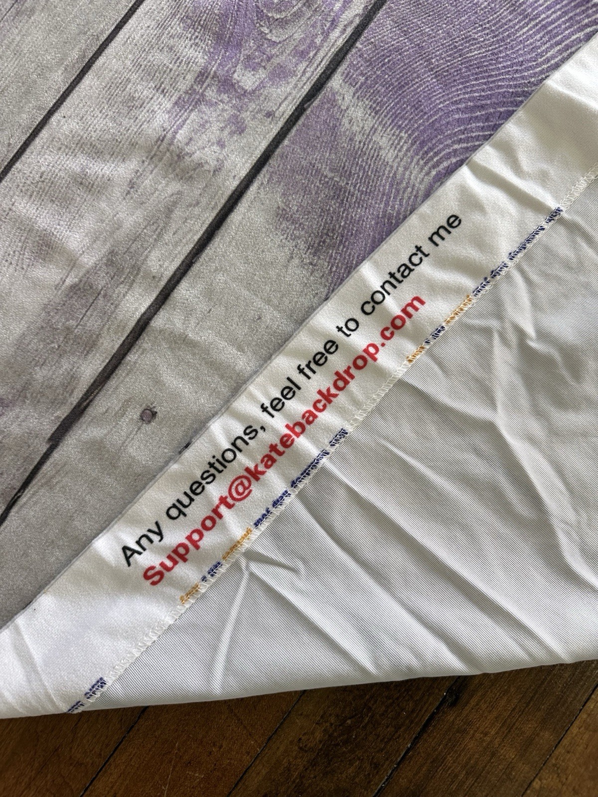 Kate’s Backdrops 5×7 Purple/White Plank