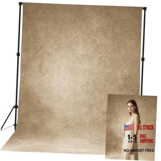 Beige Photo Backdrop,Classic Abstract Texture Photography 8x10ft Beige Textured