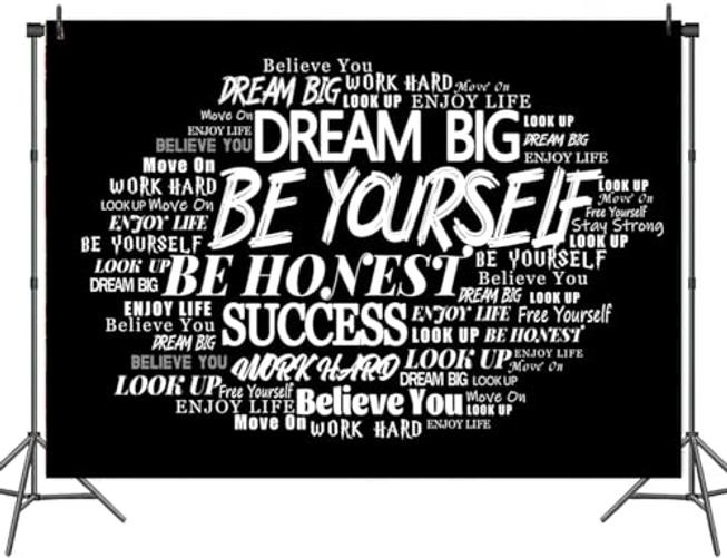 7X5ft Podcast Photo Backdrop Photography Background, Black 7X5FT Black&White
