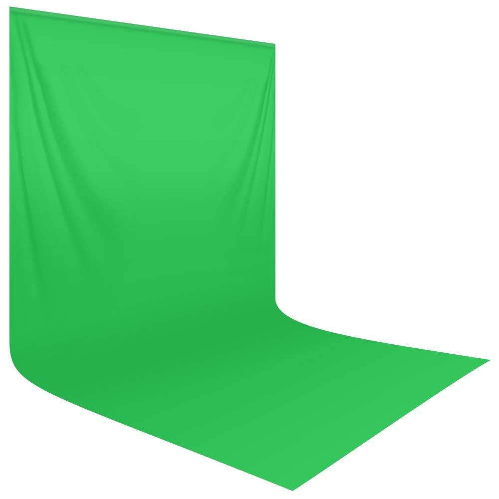 10×20 ft Green Screen Backdrop for Live Streaming, Photography, Zoom Interviews