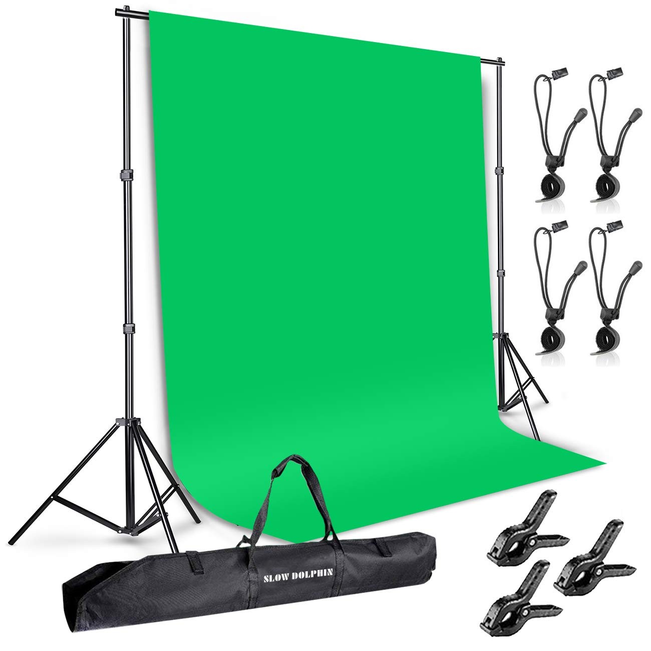 Slow Dolphin Photo Background Support System with Backdrop One Size, Green
