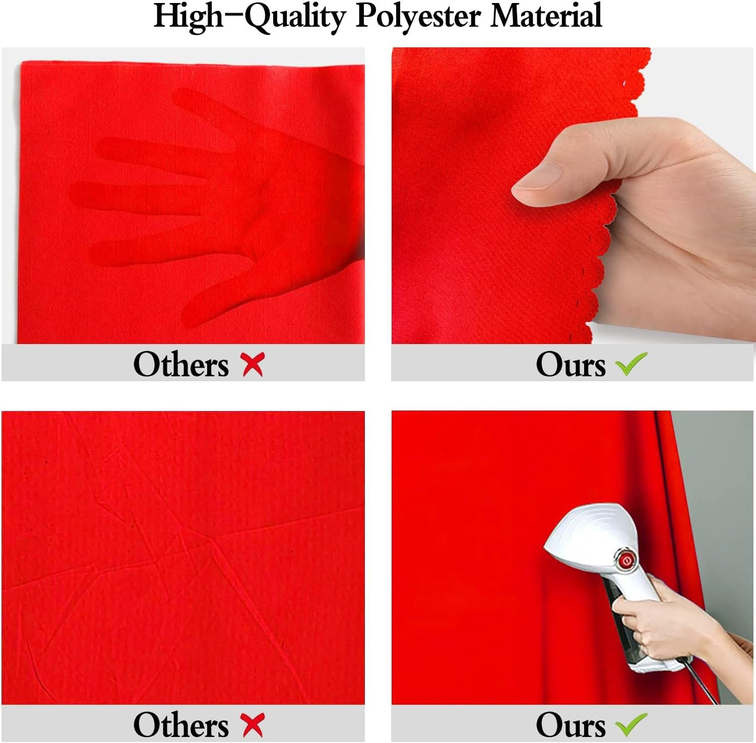 8X10Ft Red Screen Backdrop for Photography Red Photo Booth Backdrop for Photogra