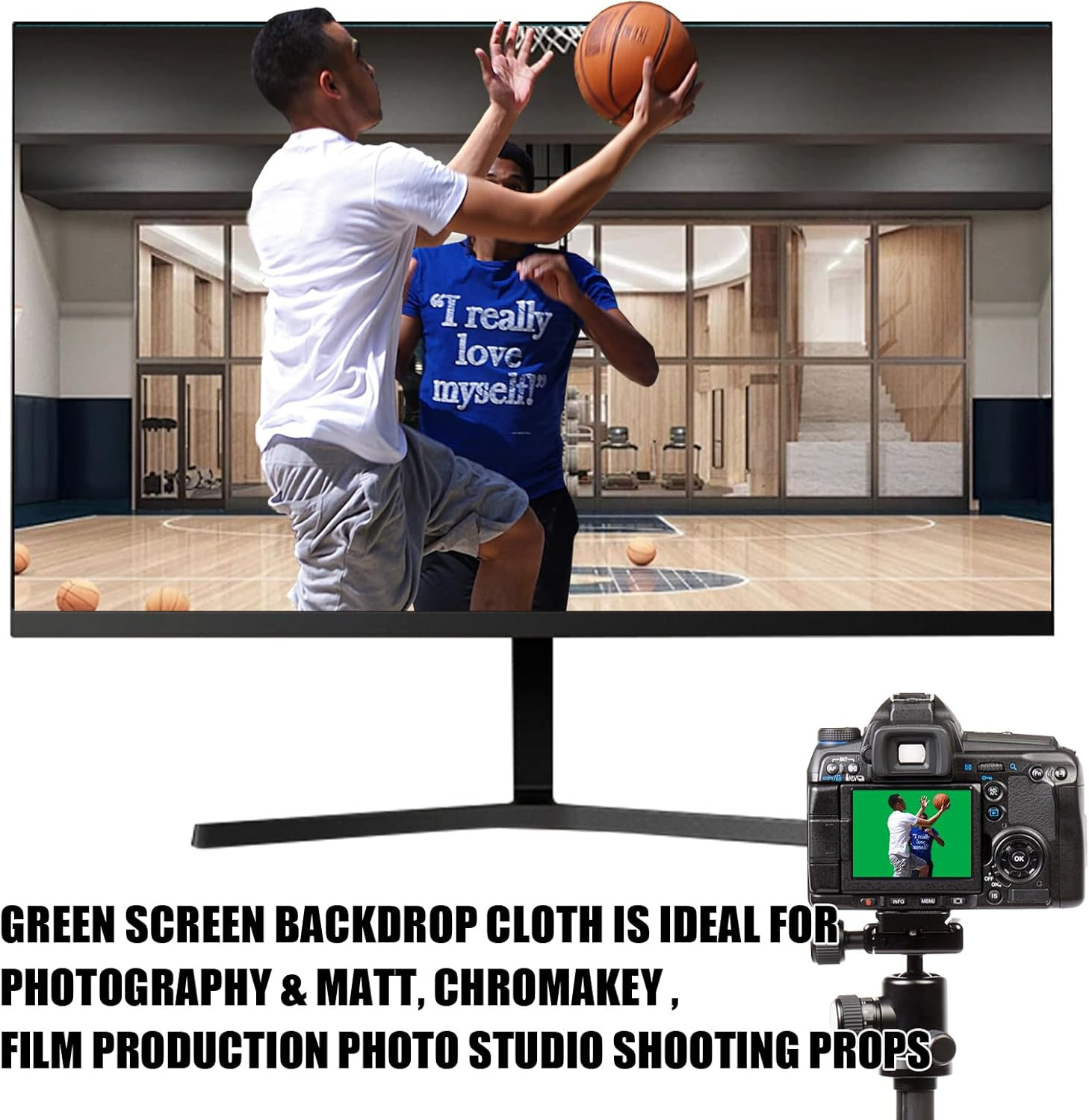 10 X10 FT Green Backdrop Cloth for Photography, Large Green Screen Background fo