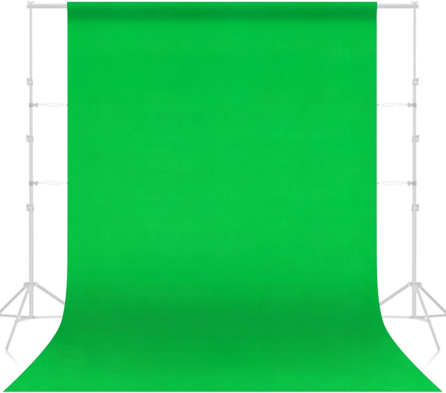 10×20 Ft Non-Reflective Green Screen Backdrop for Video Streaming & Photography