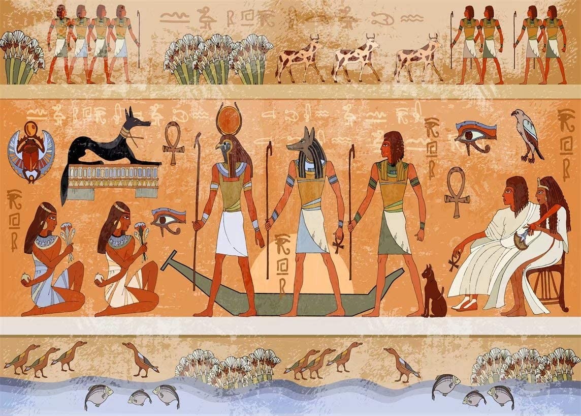 BELECO 7x5ft Fabric Egyptian Backdrop Ancient Egypt Scene 7x5FT, Egypt-04