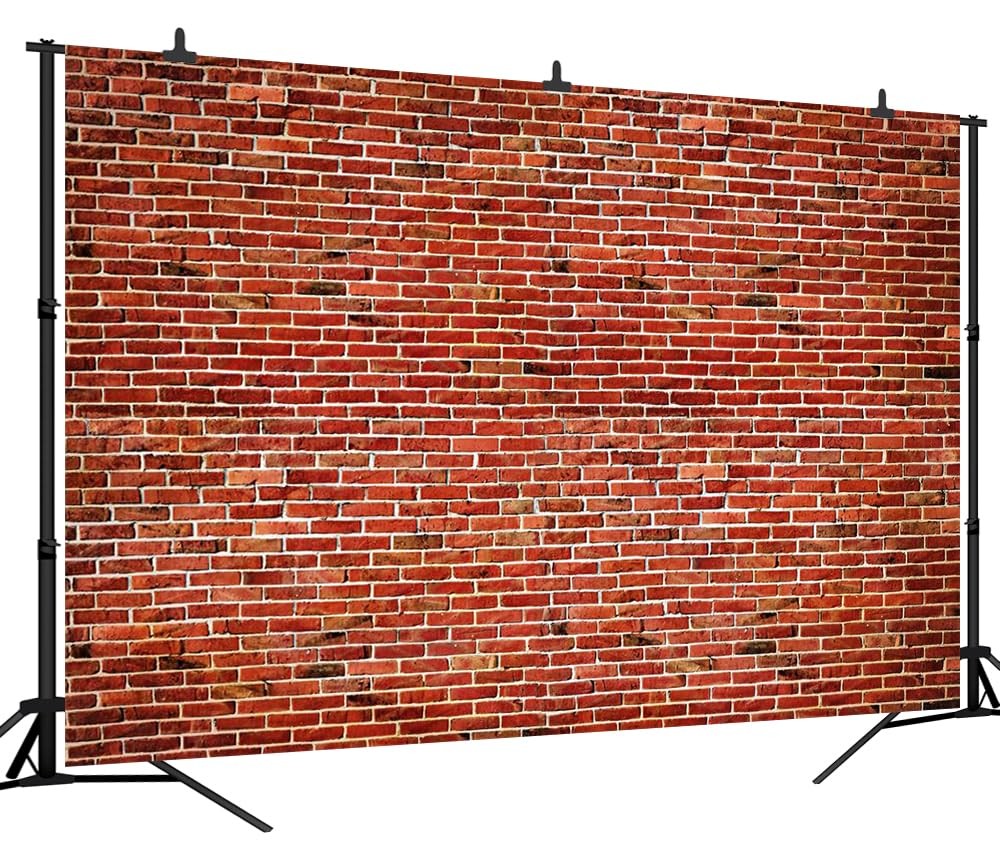 Red Brick Wall Backdrop Friends Themed Party Decorations Rustic Texture 7x5ft