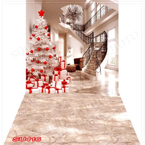 10’x20′ CP Christmas Season Scenic Microfiber Fabric background backdrop SU416