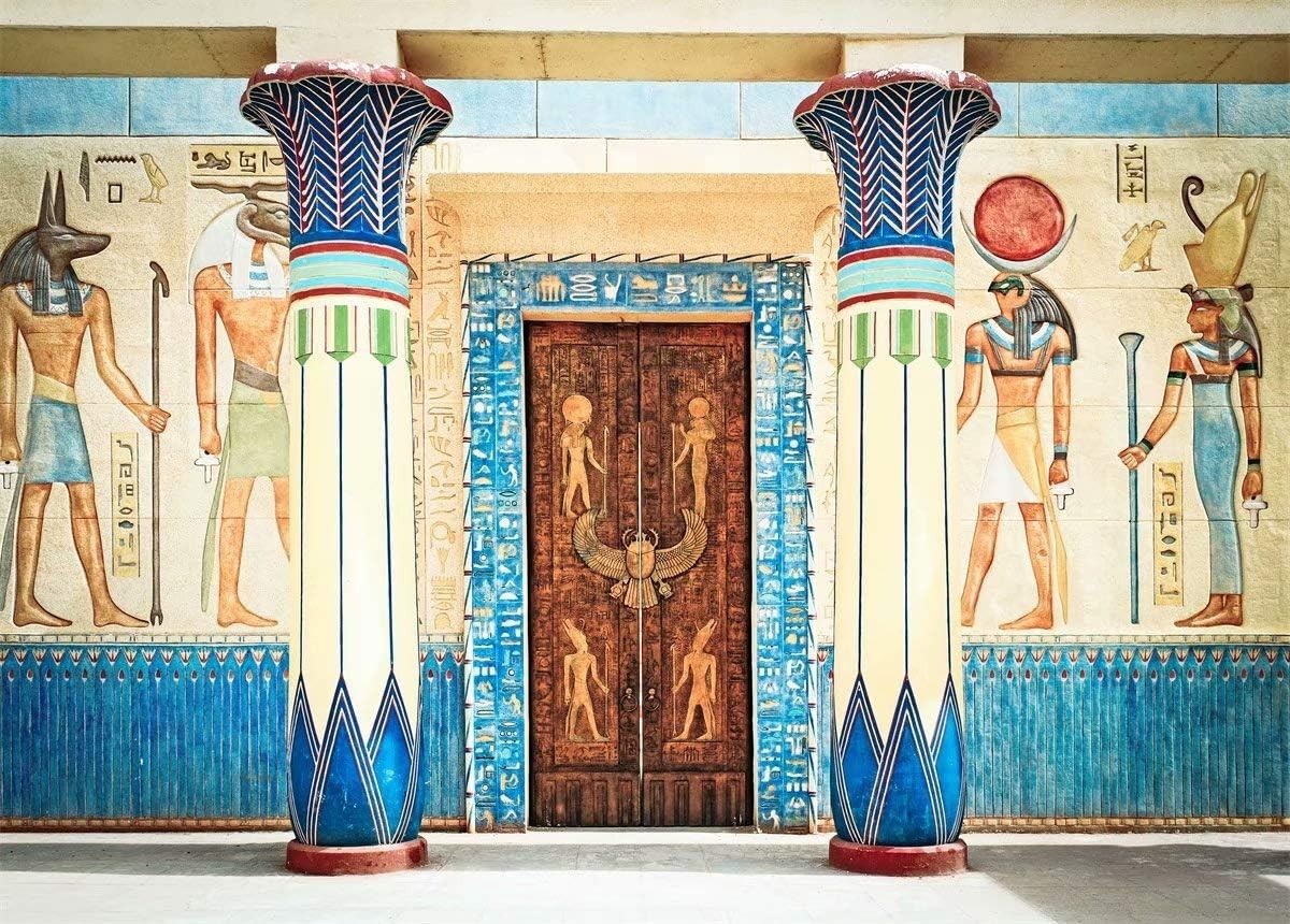 Polyester 5x3ft Egyptian-Themed Backdrop – Ideal for Portraits & Celebrations