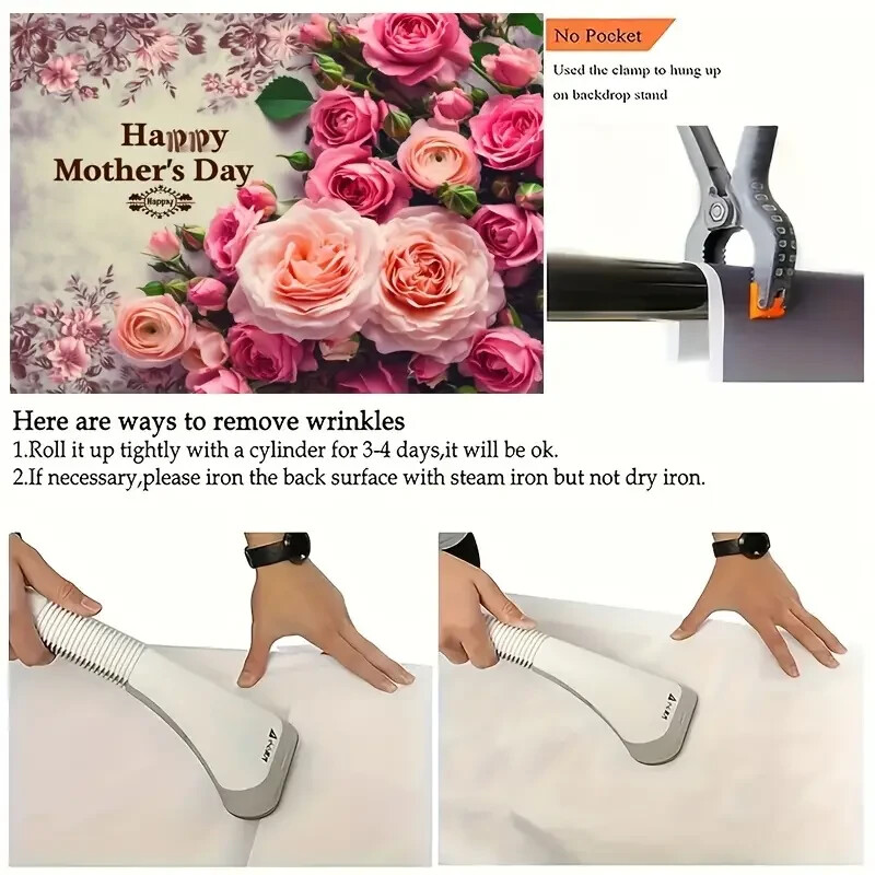 1pc Mother’s Day Vinyl Banner Photo Props – Party and Home Decor Supplies