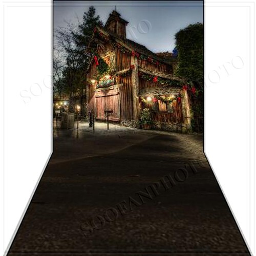10’x20′ CP Christmas Season Scenic Microfiber Fabric background backdrop BHF679