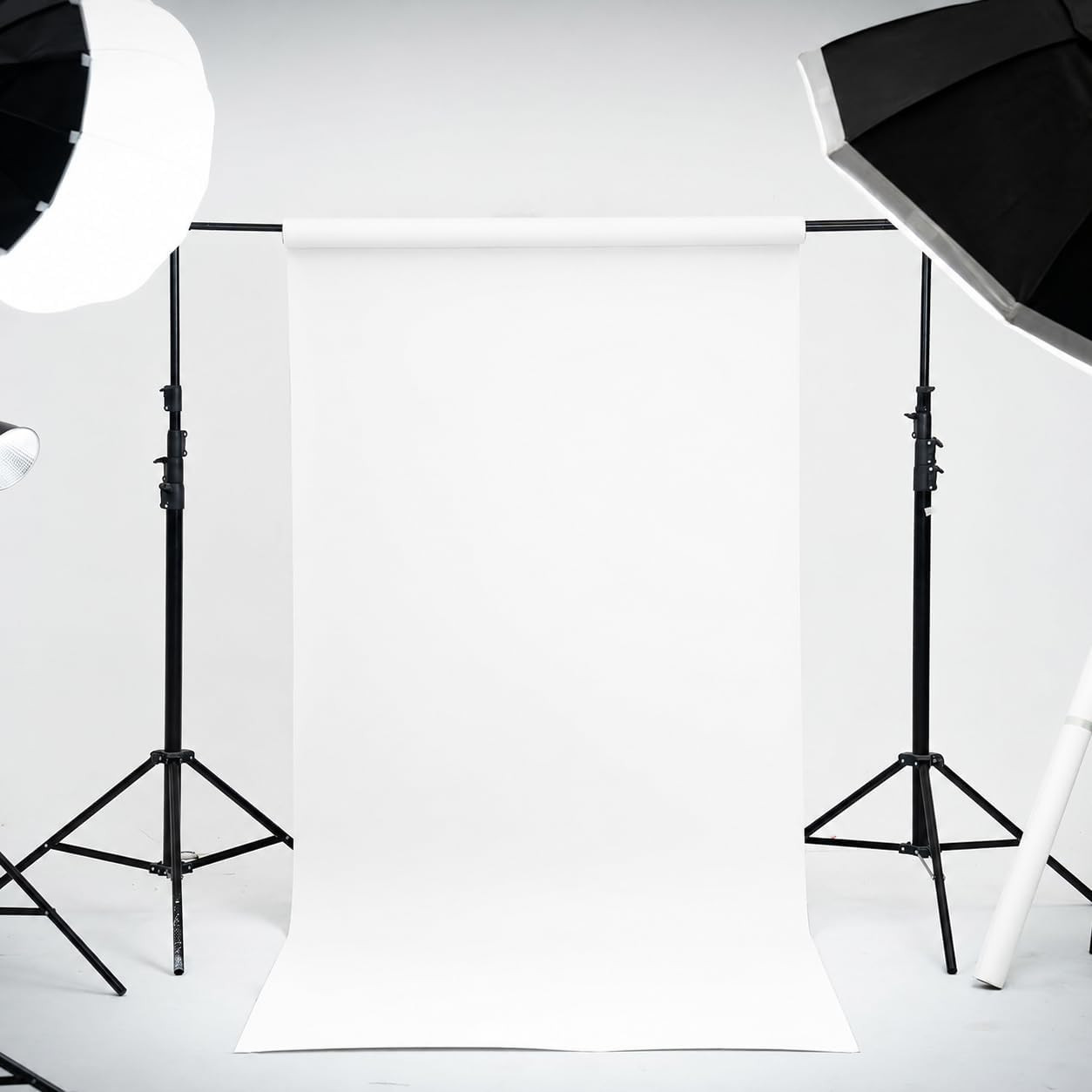 Seamless Paper Backdrop for Photography White Photo Backdrop Paper (106.8”X32.8