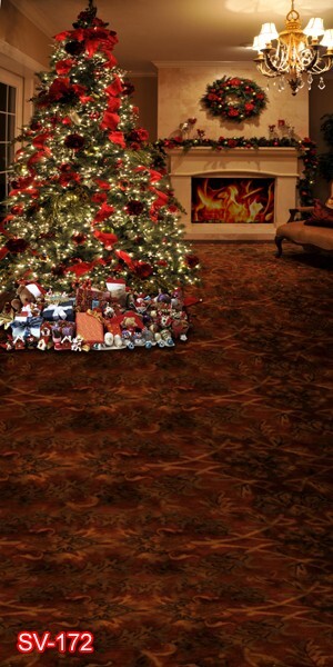 10’x20’CP Christmas Season Scenic Microfiber Fabric background backdrop SV172