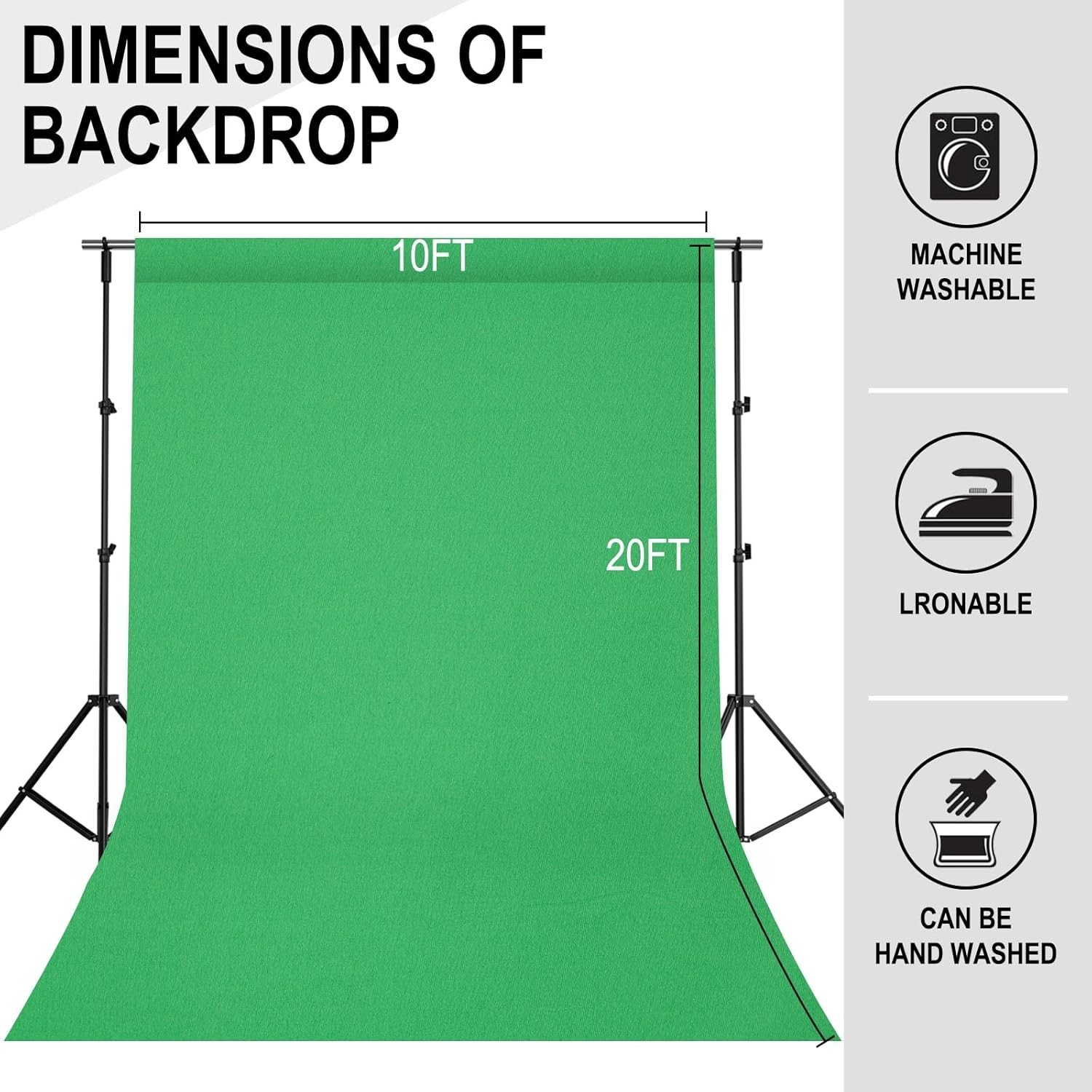 Green Screen – 10FTX20FT Green Screen Backdrop Photo Backdrop for Photoshoot …