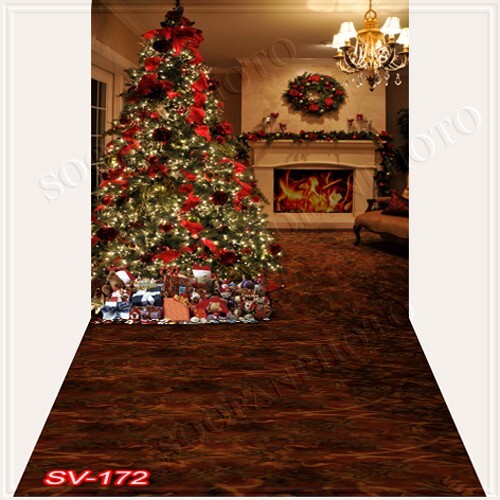 10’x20’CP Christmas Season Scenic Microfiber Fabric background backdrop SV172