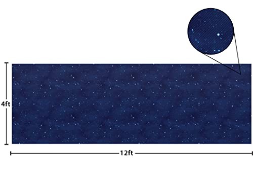 4×12 Feet Blue Star Pinboard Bulletin Board Backdrop Write On Wipe Off Easy Hang