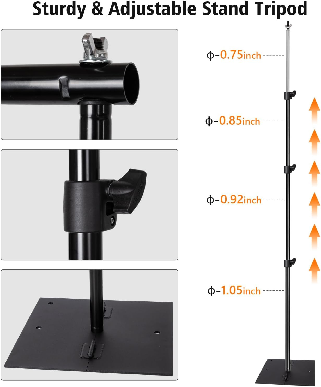 Photo Video Studio Photography 10 X 8.5Ft Pipe and Drape Stand with 12 X10Ft 100