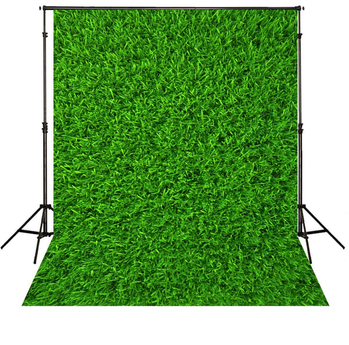 Nature Green Grass Backdrops 5X7FT Spring cotton polyester-5x7ft,