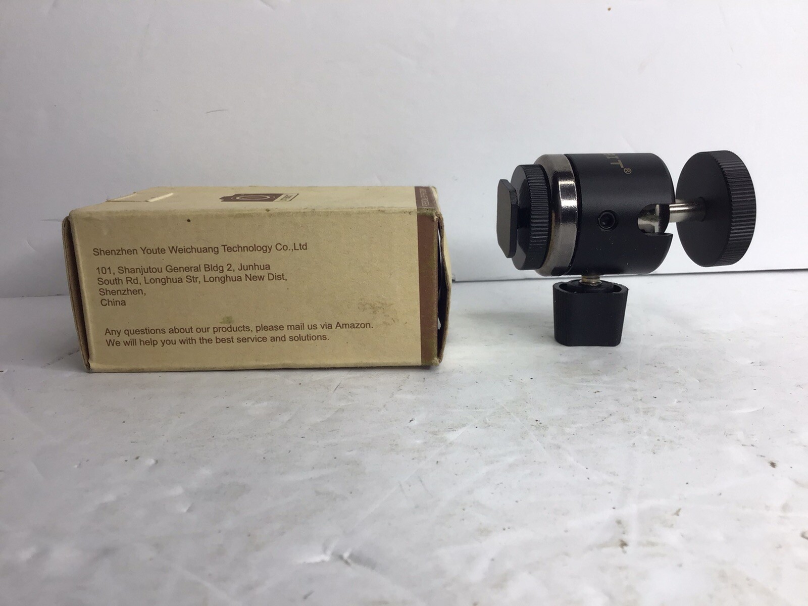 Utebit Ball Head with 1/4″ Hotshoe Camera Mount Adapter 360 Degree Rotation New