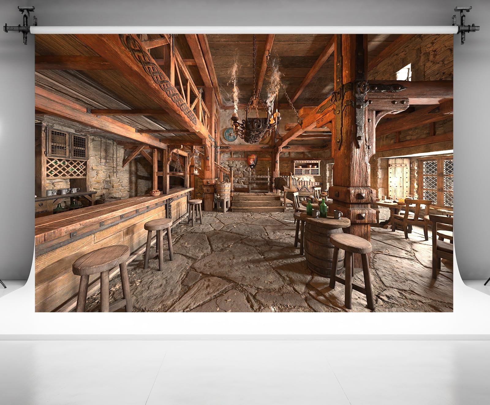 7ftx5ft Medieval Tavern Backdrop Ancient Tavern Inn Bar Restaurant Wooden Tav…
