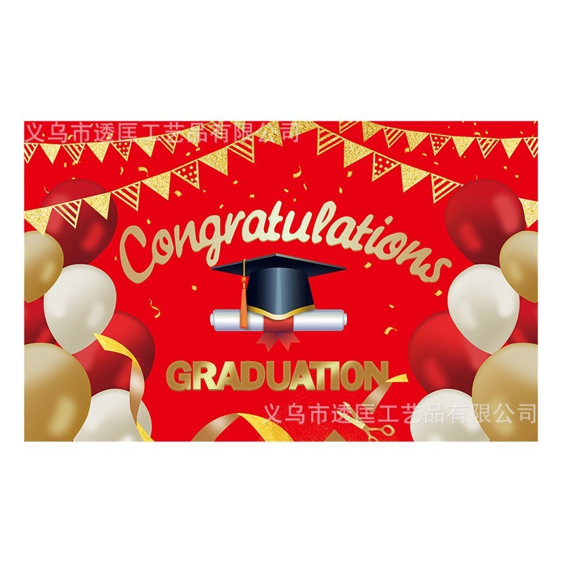 2026 Congratulations Graduation Background Cloth Graduation Party Shooting Props