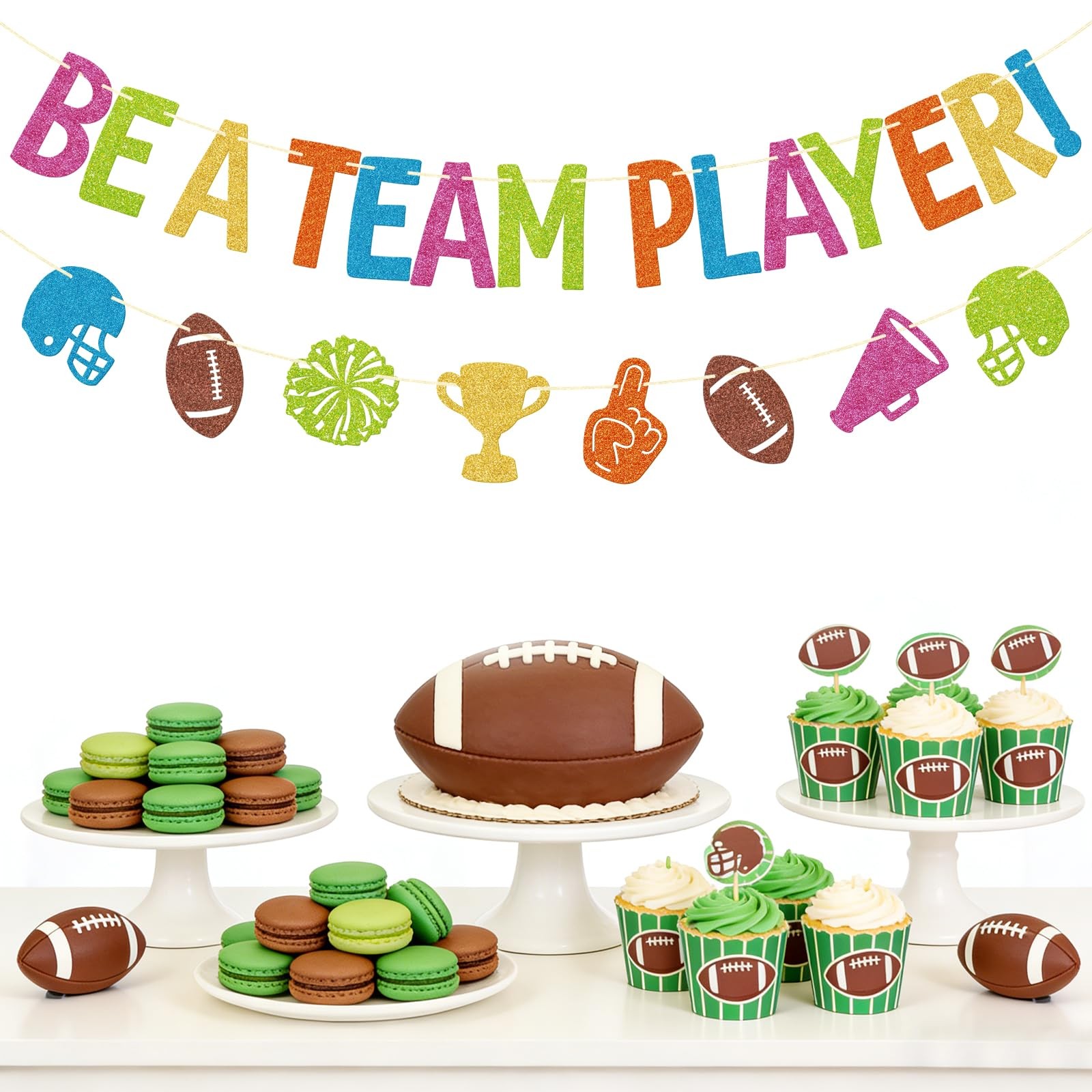 Football Classroom Banner – Be A Team Player Football Decorations – Sports Bu…