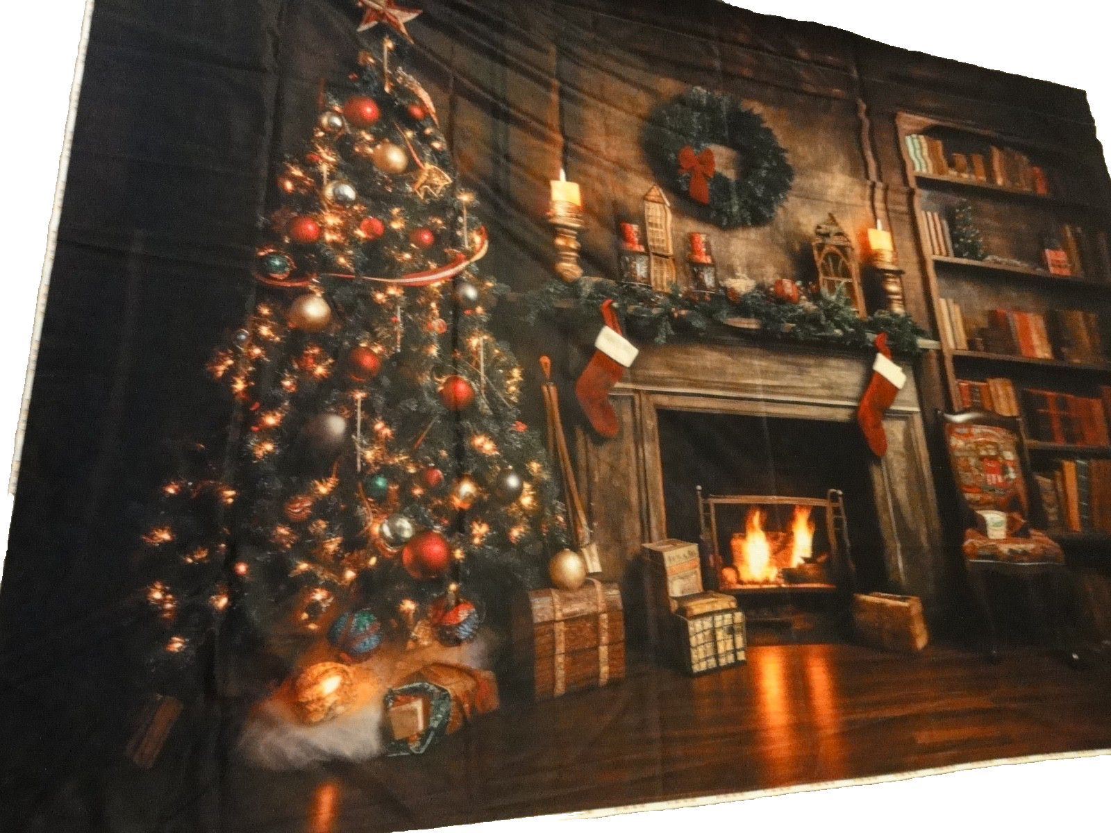 NEW KATE LARGE HOLIDAY CHRISTMAS PHOTOGRAPHY BACKGROUND (APPROX 87×60 IN)