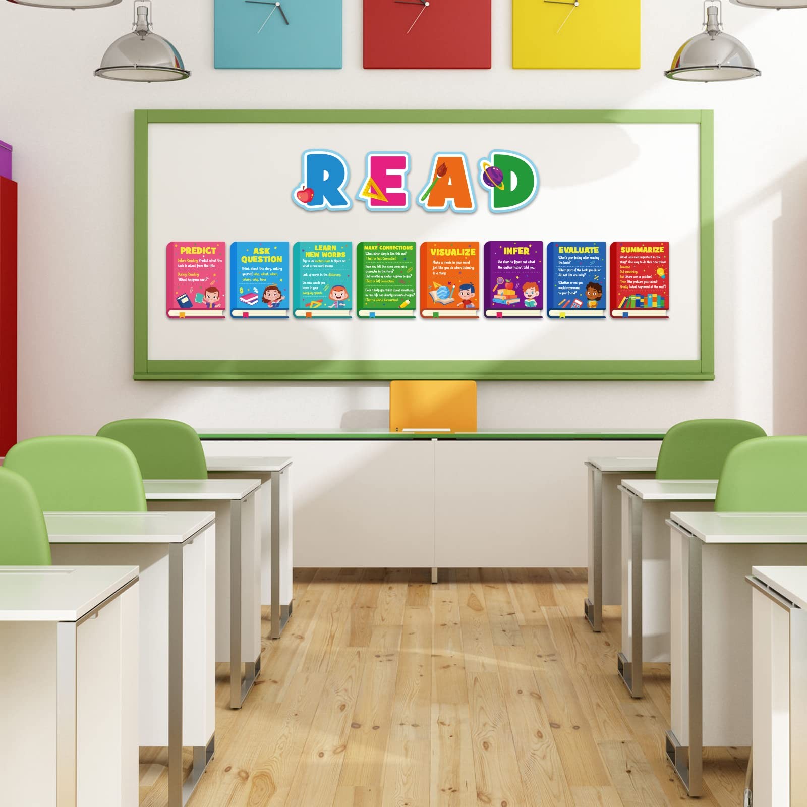 Reading Strategy Classroom Decorations Bulletin Board Poster Banner Set Classroo