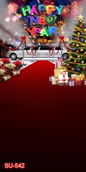 10’x20′ CP Christmas Season Scenic Microfiber Fabric background backdrop SU542