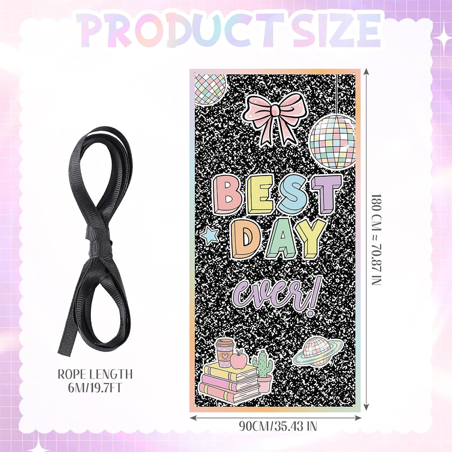 Classroom Welcome Door Cover Composition Notebook Back to School Banner Welcome