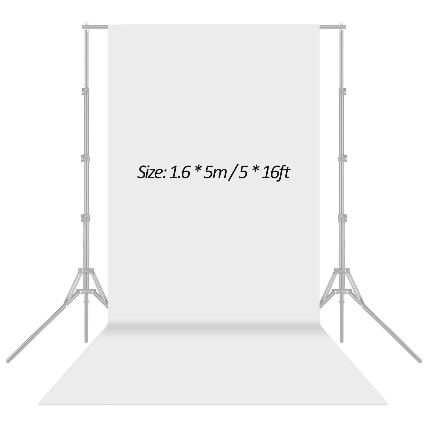 1.6x5m White Non-woven Photography Studio Backdrop For Versatile Shooting HNXU