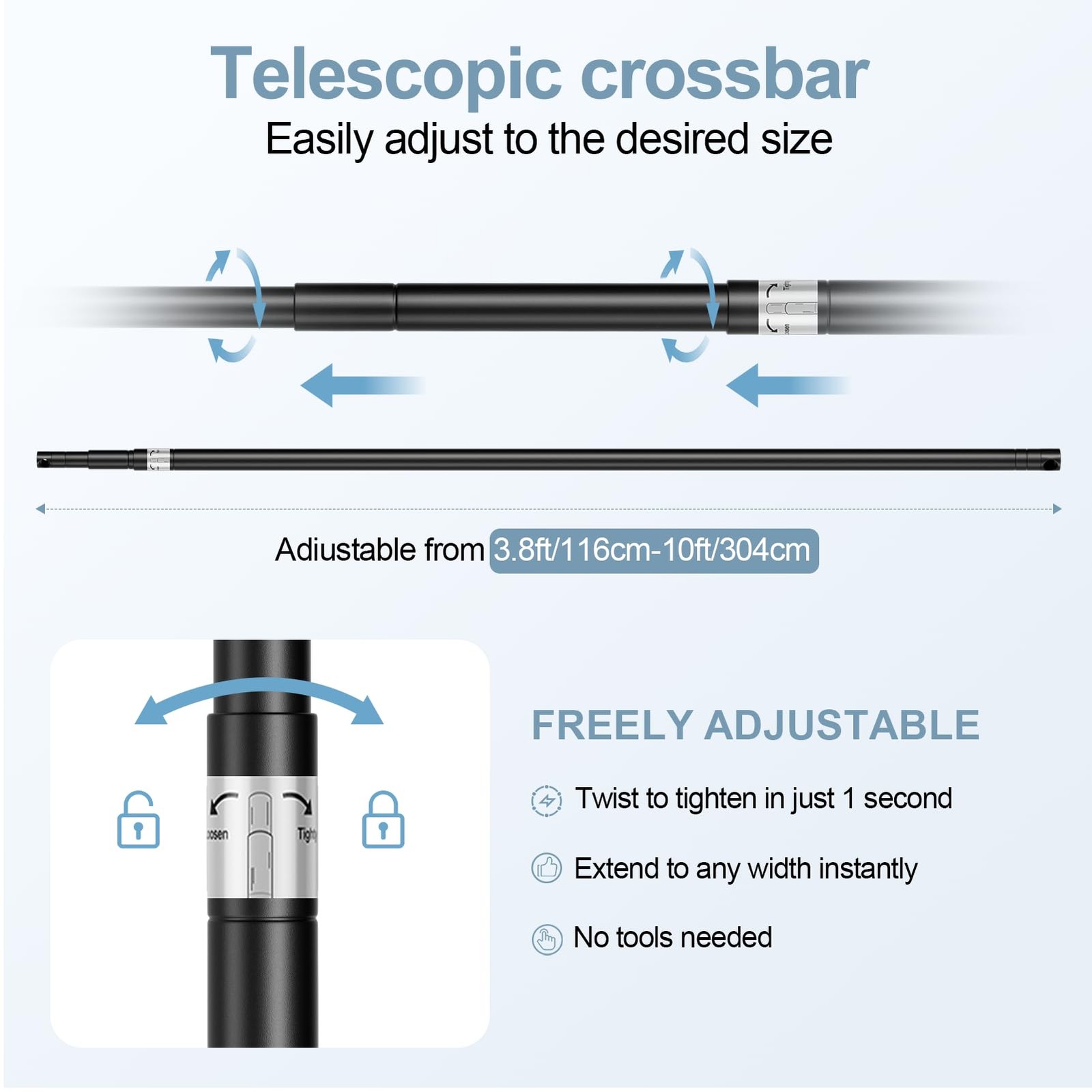 10x10FT Backdrop Stand, Photo Studio Back Drop Adjustable Stand with 6 Backdr…