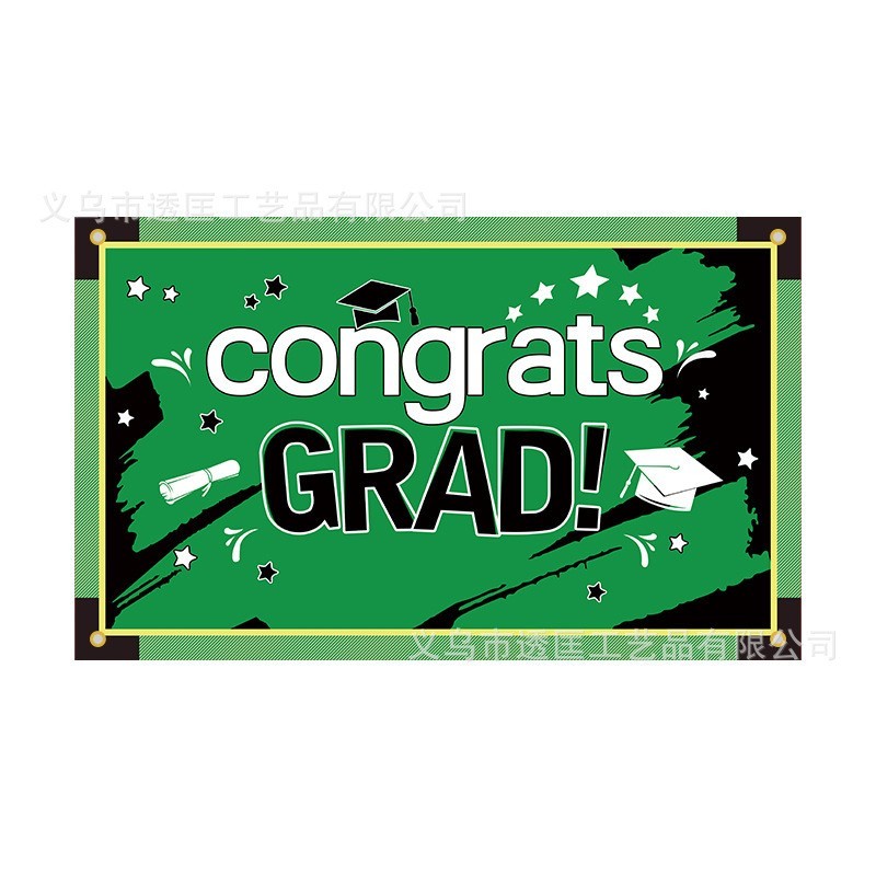 2026 Congratulations Graduation Background Cloth Graduation Party Shooting Props